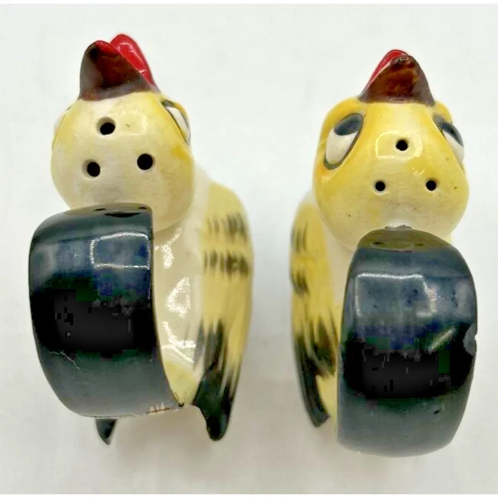 Vintage Retro Salt and Pepper Shakers‎ Hanging Birds In Tree U260/22